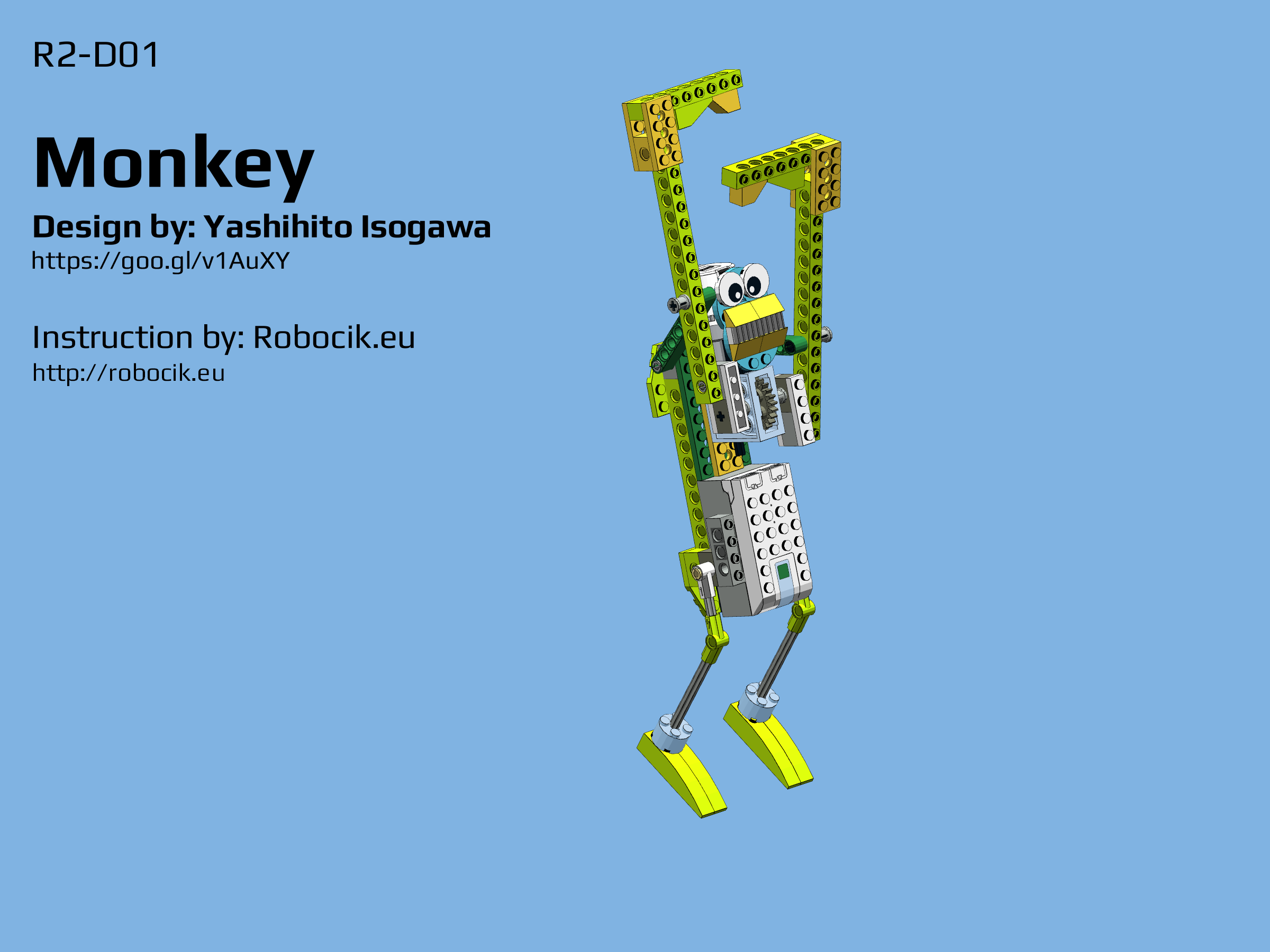 http://robocik.eu/pl/lego-wedo-20-monkey-by-yoshihito-isogawa/